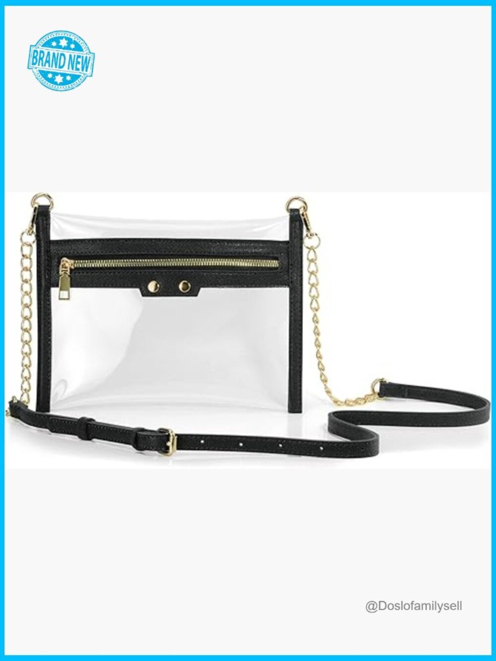 Clear Crossbody Bag Stadium Approved Convertible Wristlet Clutch
